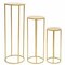 3pcs Metal Flower Stand Gold Round Column Stand Wedding Banquet Hall Party Decor